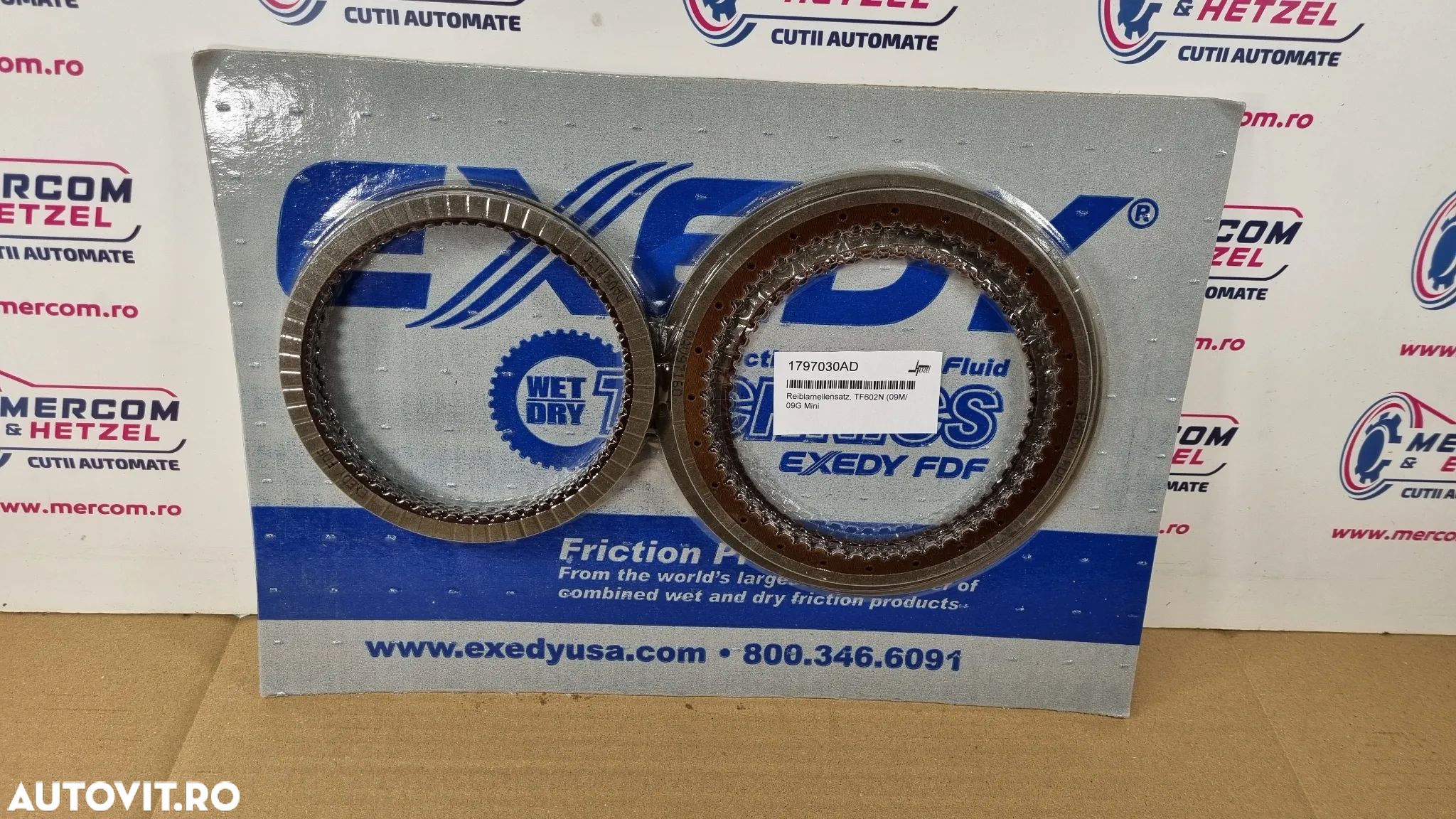 Set Discuri Frictiune Ambreiaje TF60SN 09G 09M / VW PASSAT B6 / GOLF 5 / TOURAN / SKODA / 1.6FSI / 1.8FSI /2005+ - 1