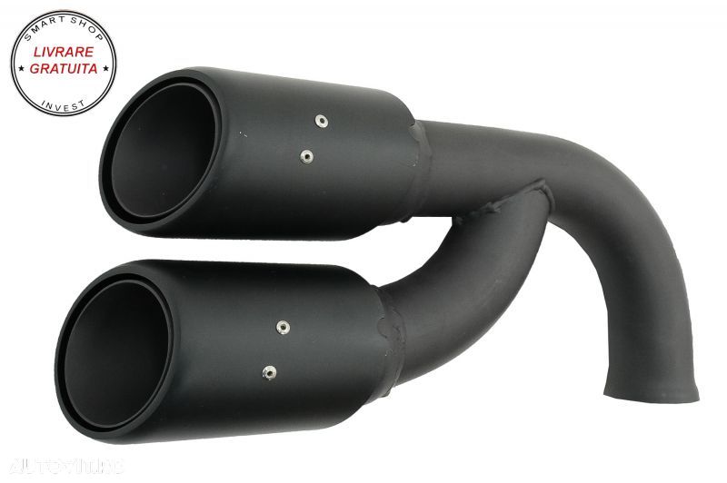 Ornamente Evacuare Porsche Cayenne 92A V6 (05/2010-09/2014) GTS Design Negru Mat- livrare gratuita - 7
