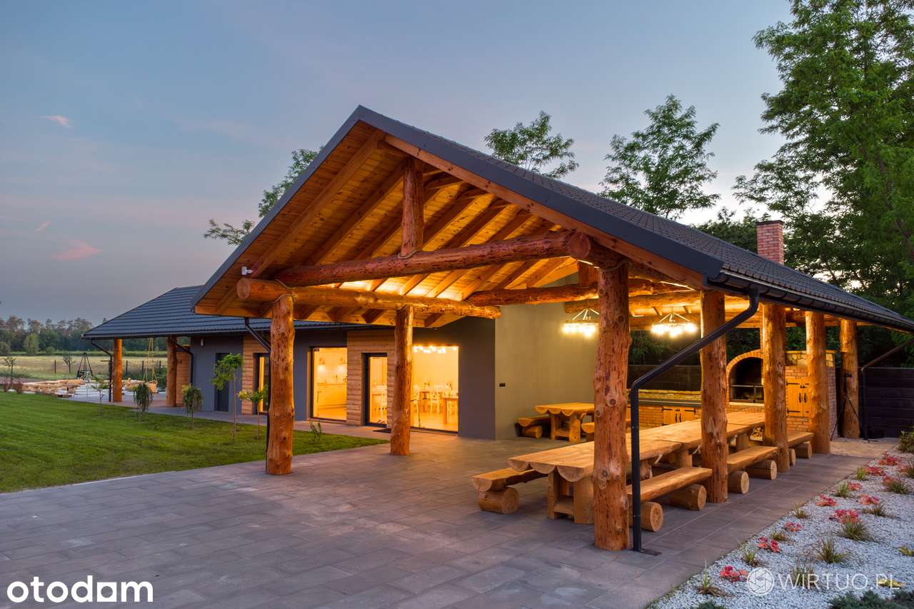 Unikatowa posiadłość w sercu lasu+wiata z bali+sauna+grill+2,5h las - Pełny obrazek: 4/20