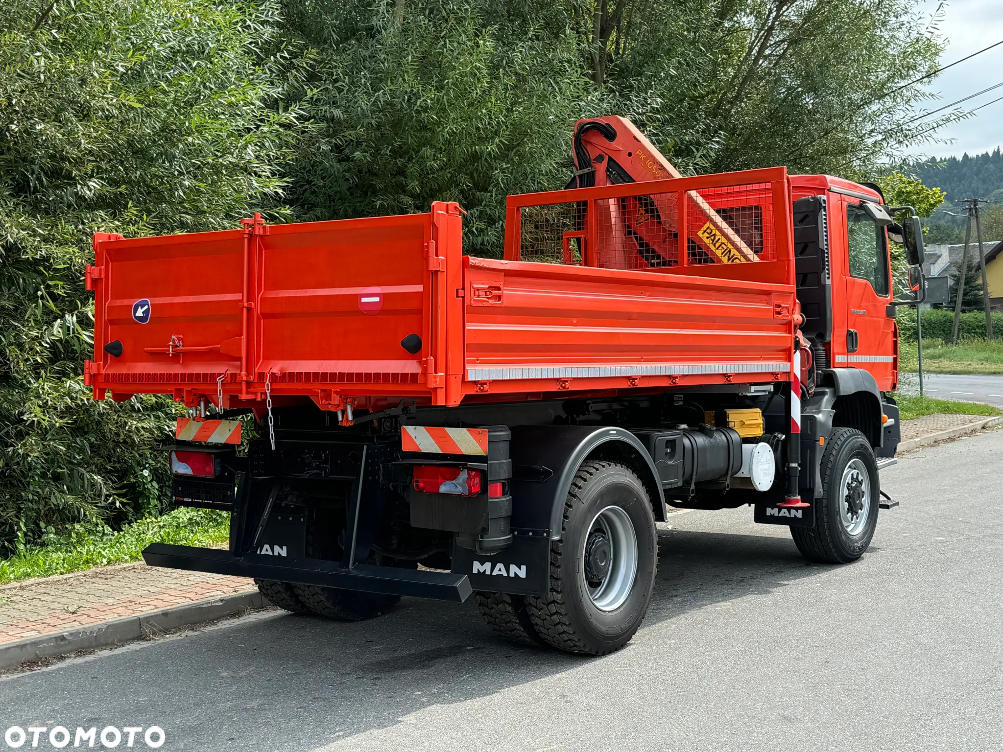 MAN TGM 18-280 MAN 4x4 HDS PALFINGER 105 KIPER WYWROTKA MEILLER BARDZO DOBRY STAN - 10