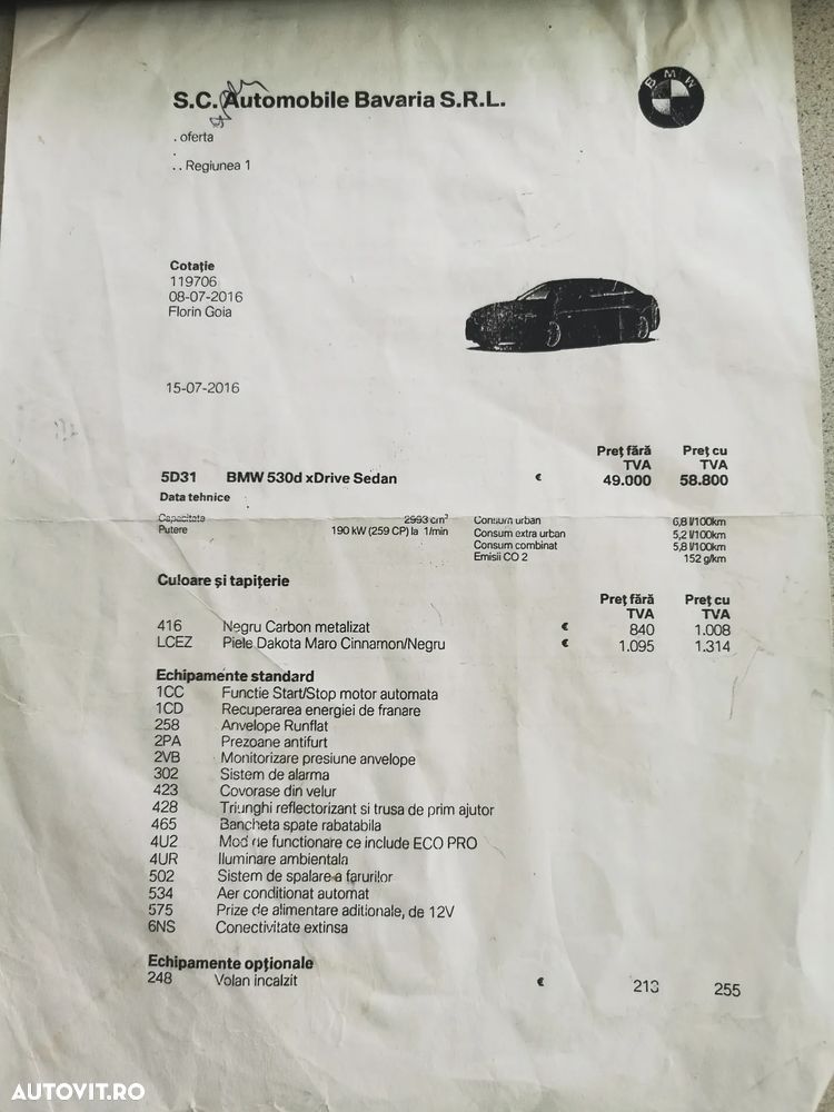 BMW Seria 5 530d xDrive AT - 23