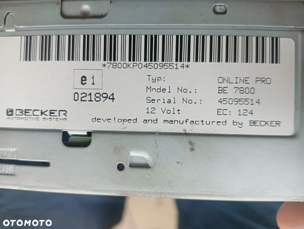 BECKER Online Pro radio - 2