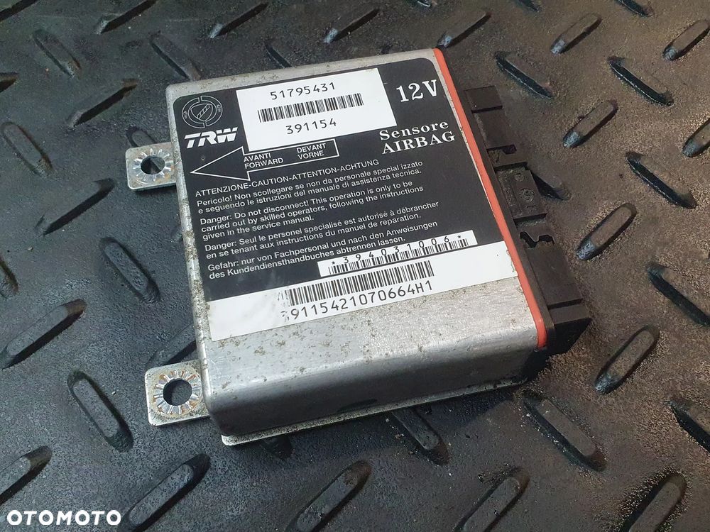MODUŁ STEROWNIK AIRBAG FIAT GRANDE PUNTO 51795431 - 1