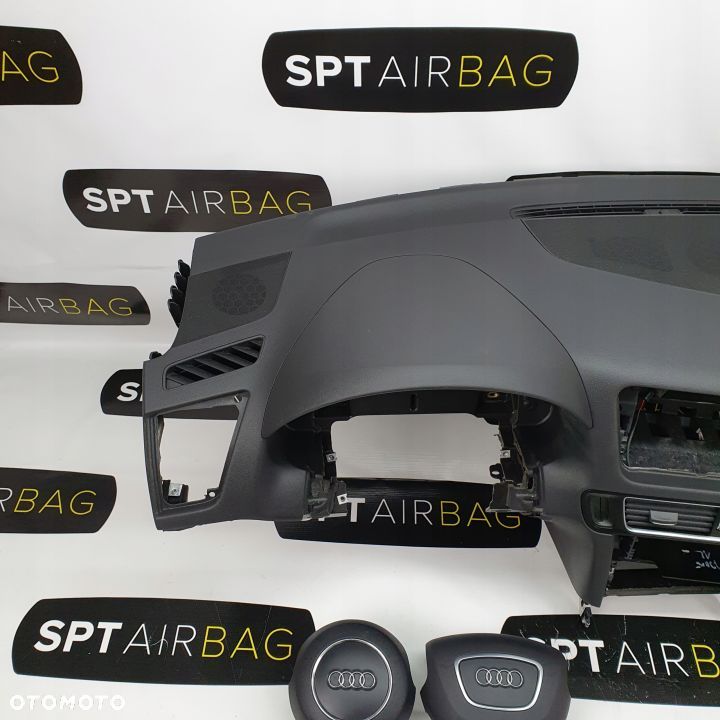 AUDI Q5 8R LIFT DESKA ROZDZIELCZA KONSOLA KOKPIT PULPIT PODUSZKI AIRBAG AIR BAG PASY KURTYNY KIT SET - 2