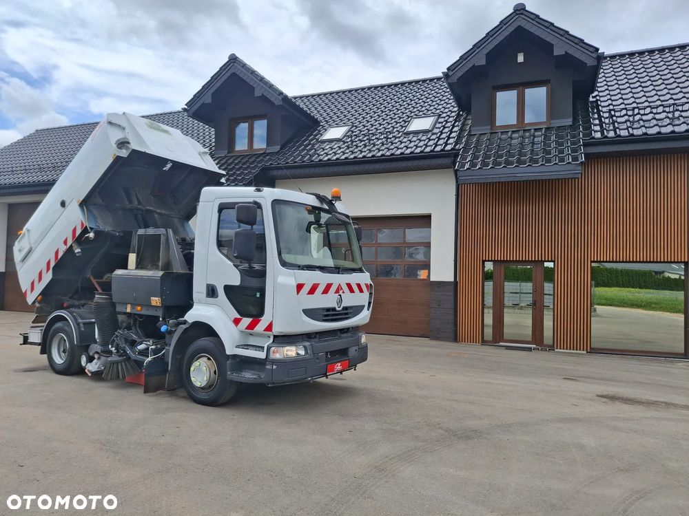 Renault Midlum 220 Zamiatarka Johnston VS500 2 Silniki Szczotki L/R Obie Strony - 3