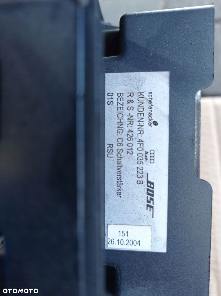 AUDI A6 C6 TUNER WZMACNIACZ NAVI ZESTAW 4F0035233 - 3
