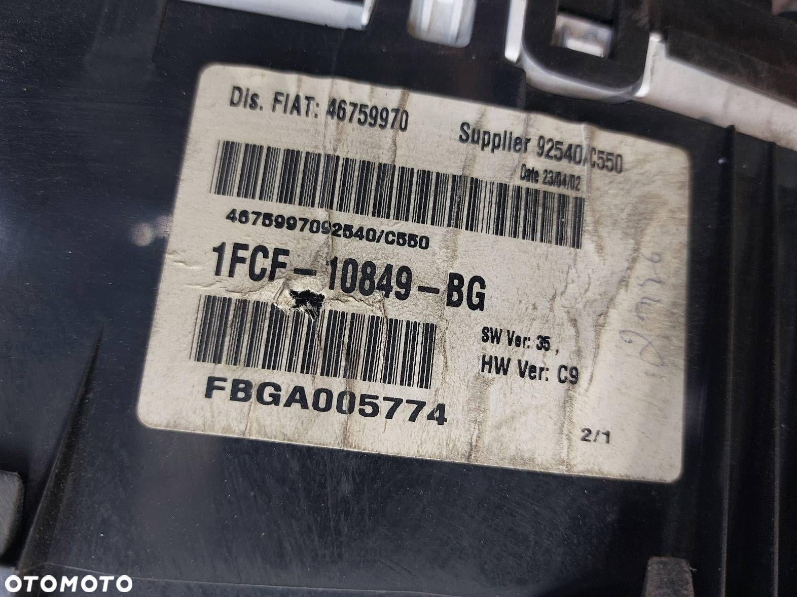 ZESTAW STARTOWY FIAT STILO I 1.9 JTD 55187571 - 11