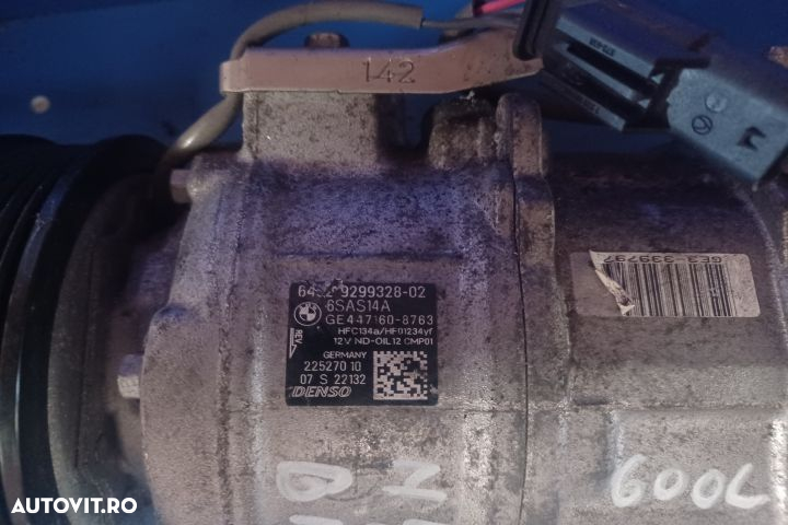 Compresor AC N47D20B 6452 9299328 02 6SAS14A 4471608763 MX1253 BMW Se - 3