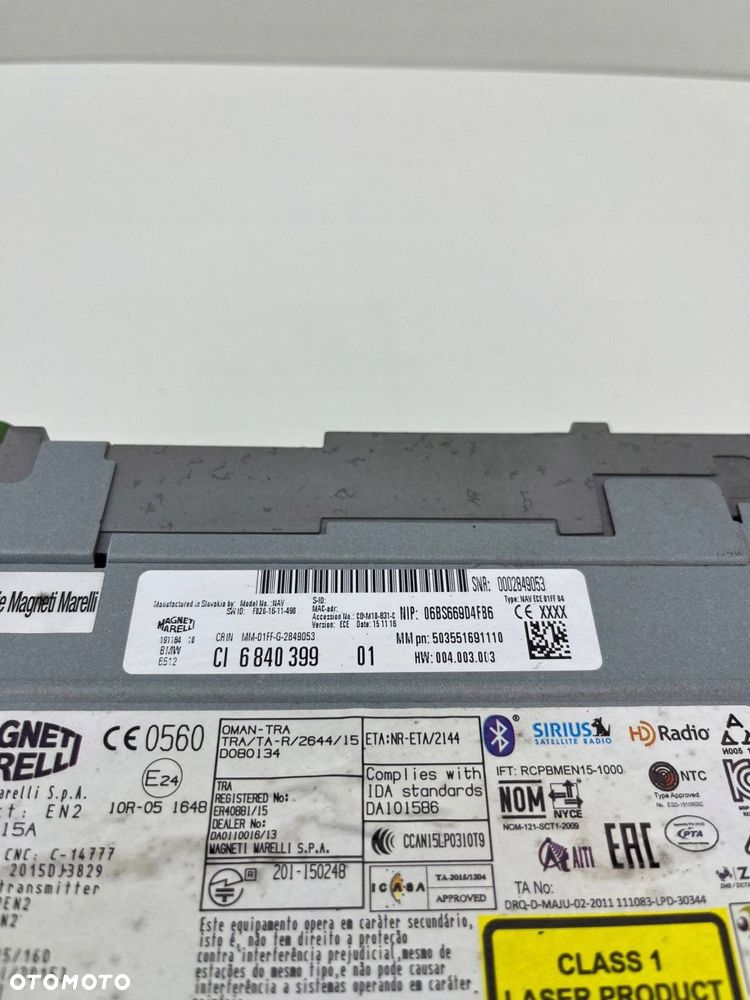 BMW 3 F30 F31 F34 RADIO CZYTNIK NAWIGACJA 6840399 - 2