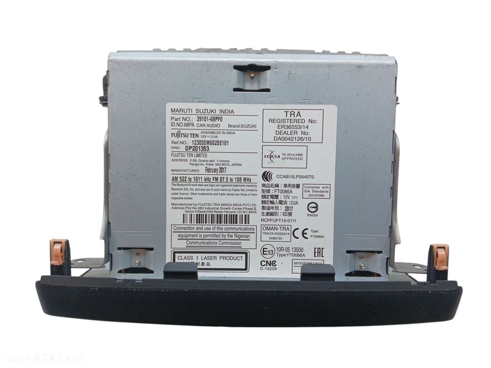 RADIO SUZUKI BALENO (2015-2019) 1.2 90KM 39101-68PF0 - 5