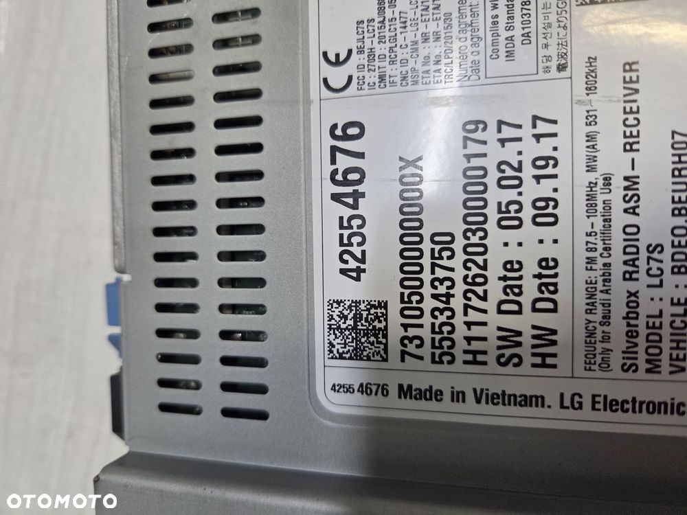 CZYTNIK RADIO NAWIGACJA OPEL  ASTRA K V 555343750 - 6