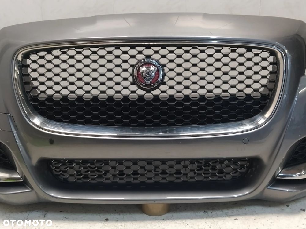 JAGUAR XF X260 ZDERZAK PRZÓD PRZEDNI KOMPLETNY 4XPDC SPRYSKIWACZE GRILL ATRAPA CHŁODNICY ZNACZEK WIĄZKA ORYGINAŁ - 6
