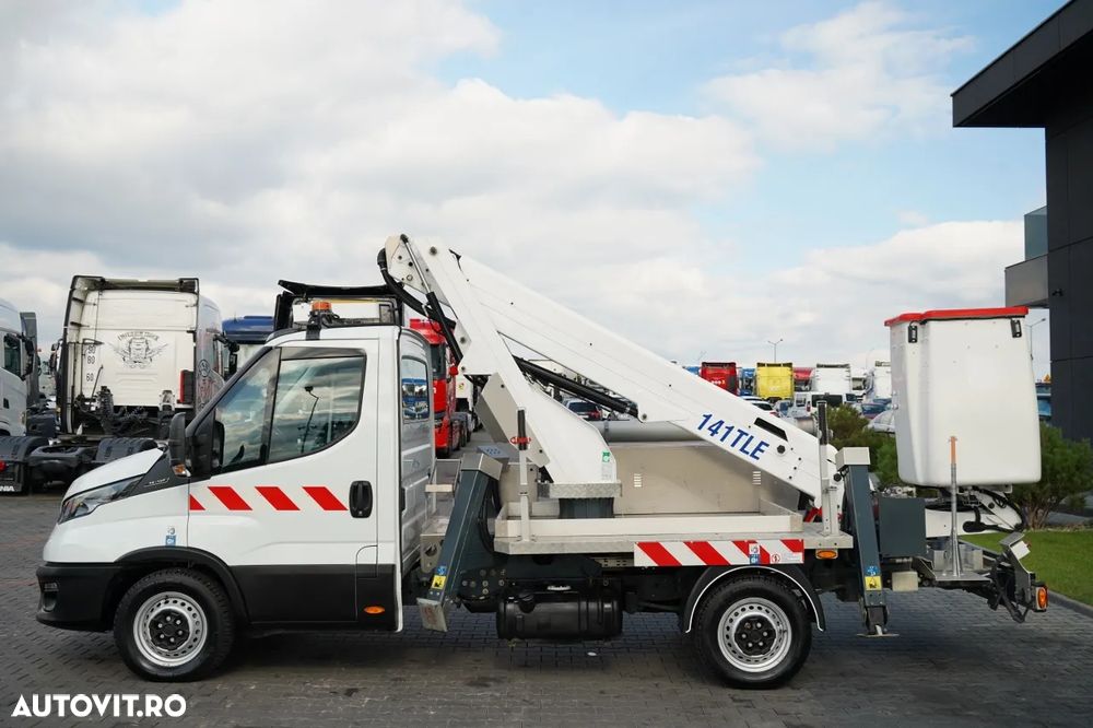 Iveco DAILY 35-140 / Platformă de lucru aeriană / FRANCE ELEVATEUR 141 TLE / 4 STABILIZATOARE / MANUALĂ / 2020 - 4
