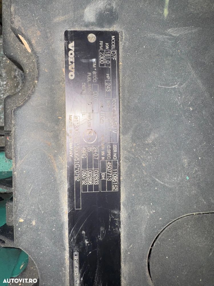 Motor Volvo D7F 243 CP 240-EU V  4507713 : DEZMEMBRARI OLTENIA - 7