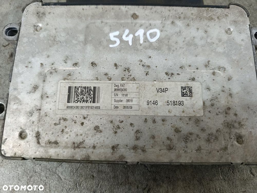 KOMPUTER, STEROWNIK FIAT FIORINO IV 9666624380 1.4 8V - 3