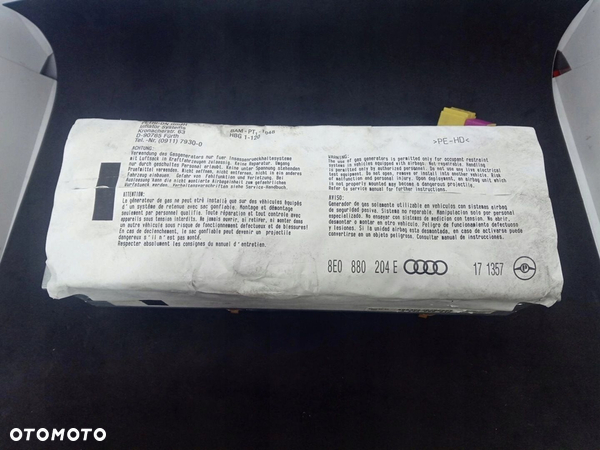 PODUSZKA PASAŻERA AIRBAG AUDI A4 B6 8E0880204E