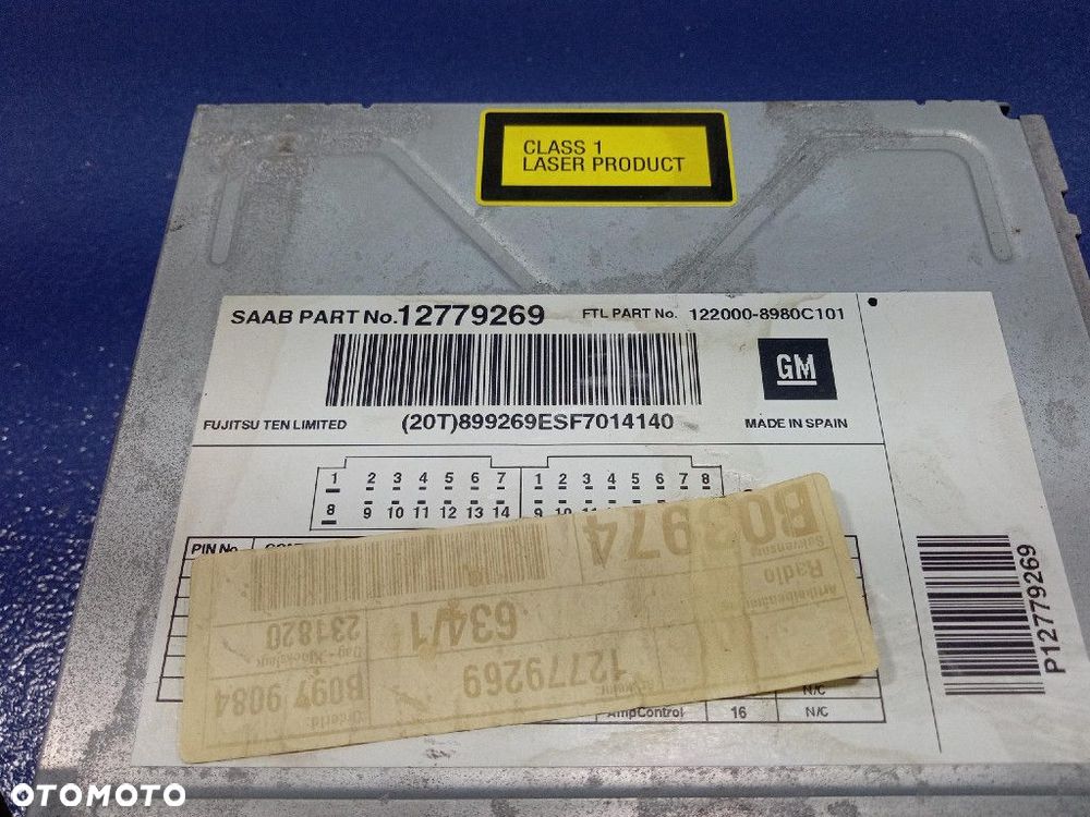 SAAB 9-3 II RADIO CD FABRYCZNE 12779269 - 7