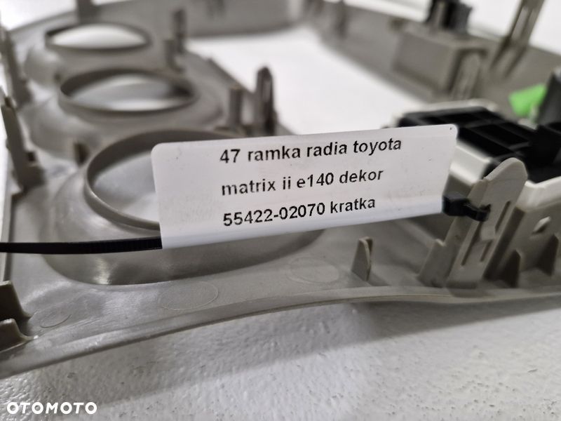 toyota matrix 2 ii e140 ramka radia dekor kratka nawiewu 55422-02070 - 6