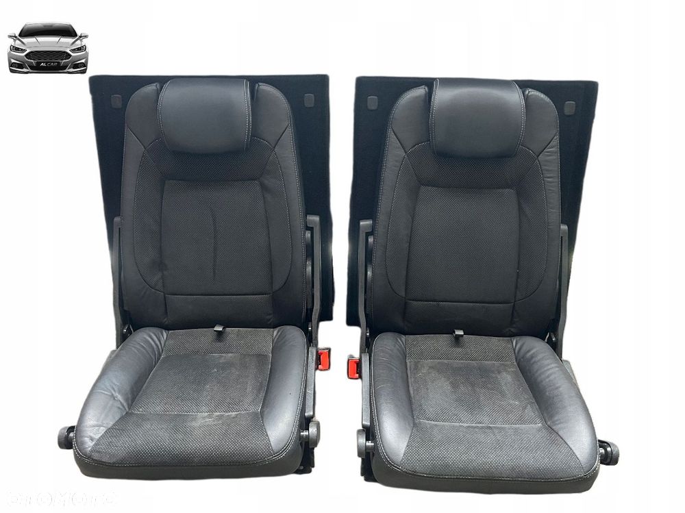 FOTELE 3 III RZĄD S-MAX MK1 PRZED LIFT ALCANTARA BIAŁA NITKA - 1