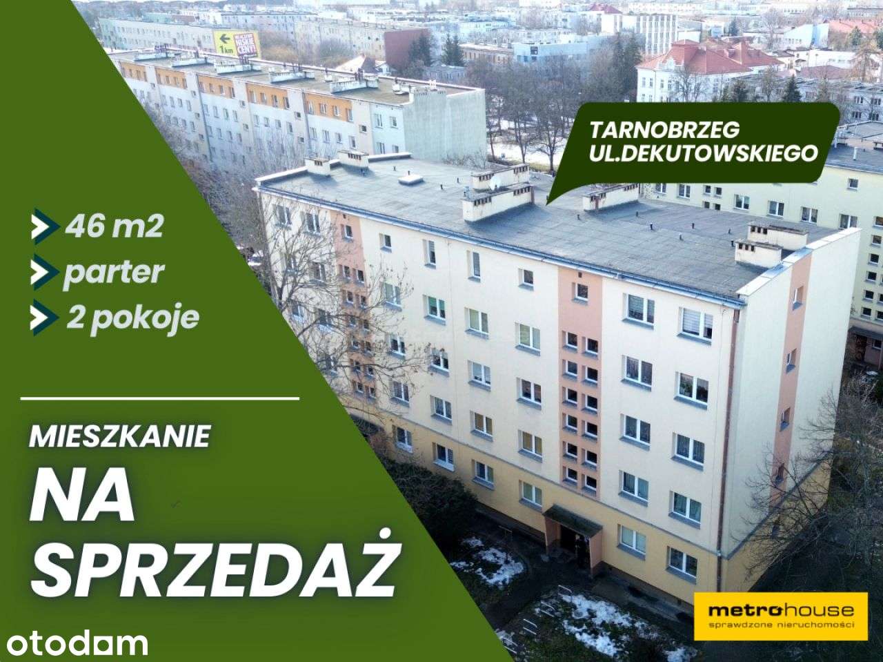 Mieszkanie 46m-parter w samym centrum Tarnobrzega