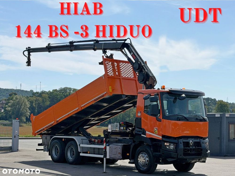 Renault C 430 * WYWROTKA 6,45 m * HIAB 144 BS - 3 HIDUO + PILOT / 6x4 - 1