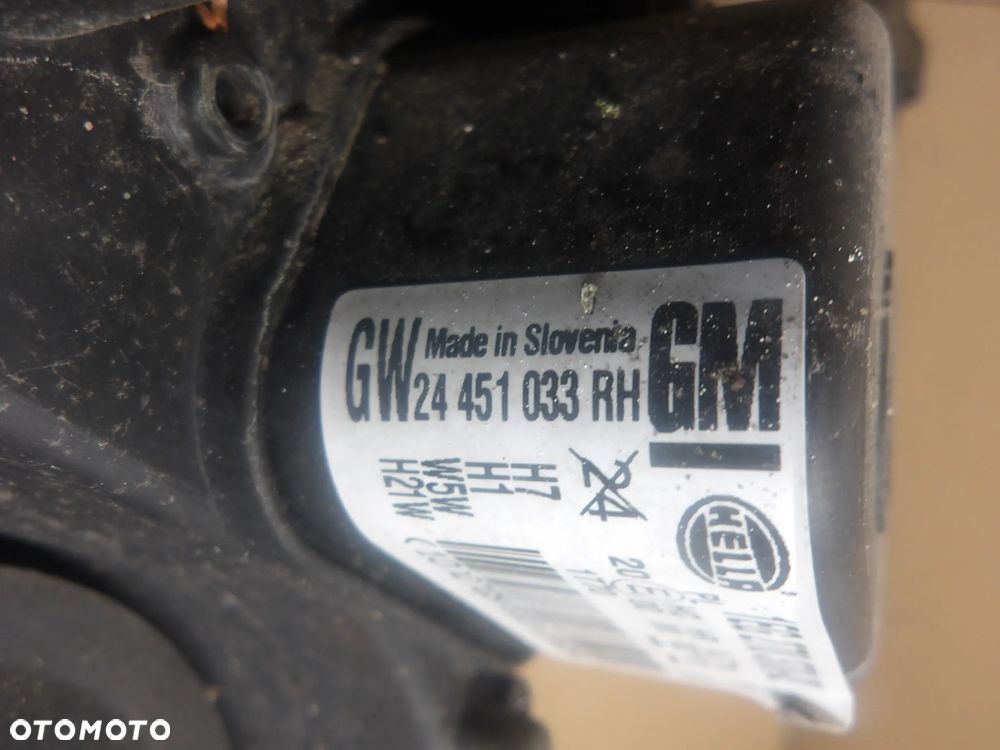OPEL ASTRA H GTC 1.3D LAMPA PRAWA LEWA PRZÓD PRZEDNIA 24451033 24451034 - 5