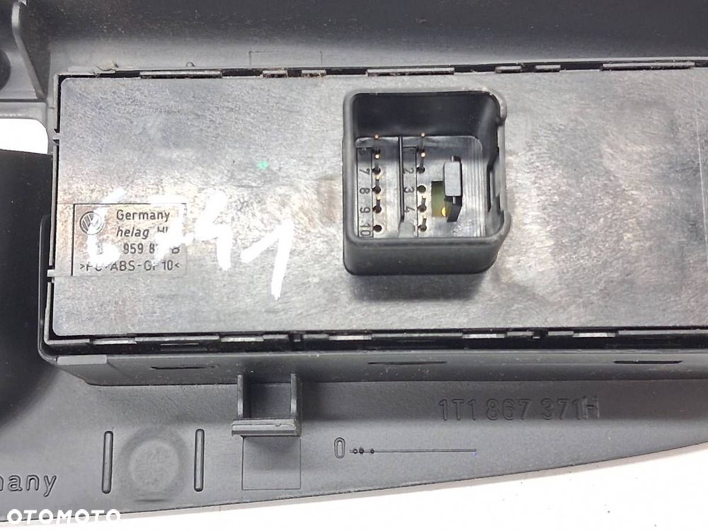 PRZEŁĄCZNIK SZYB PANEL OTWIERANIA SZYB VW TOURAN I 1K4959857B 1T1867371H - 5