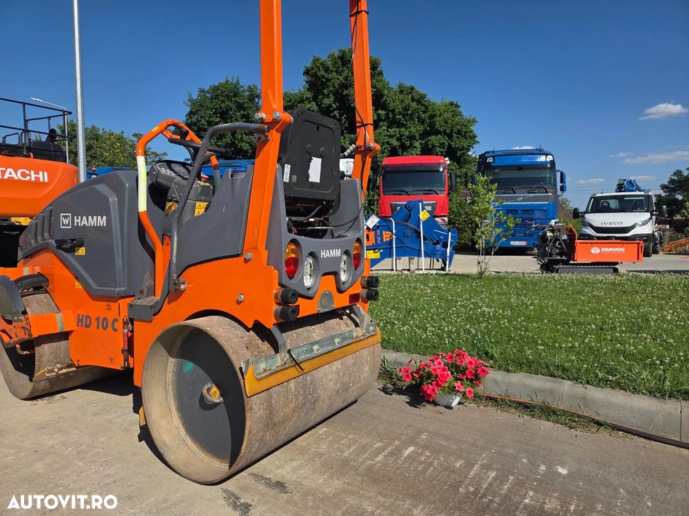 Hamm HD10C, 2019, 667h, latime tambur 1m, Masa operationala 1,5t, motor Kubota 25CP, sistem stropire, produs in Germania, posibilitate leasing 3 ani, STARE FOARTE BUNA-PROMOTIE 19.900 EUR+Tva - 6