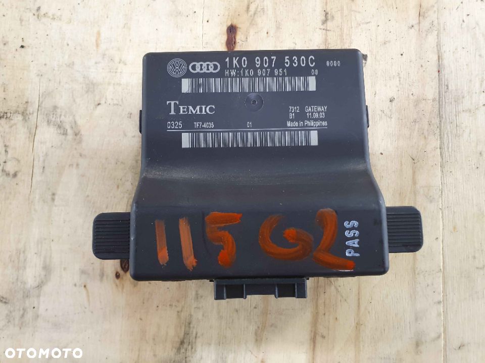 Moduł 1K0907530C Sterownik Komputer Gateway VW Golf V Skoda Seat Leon Audi A3 8P - 1