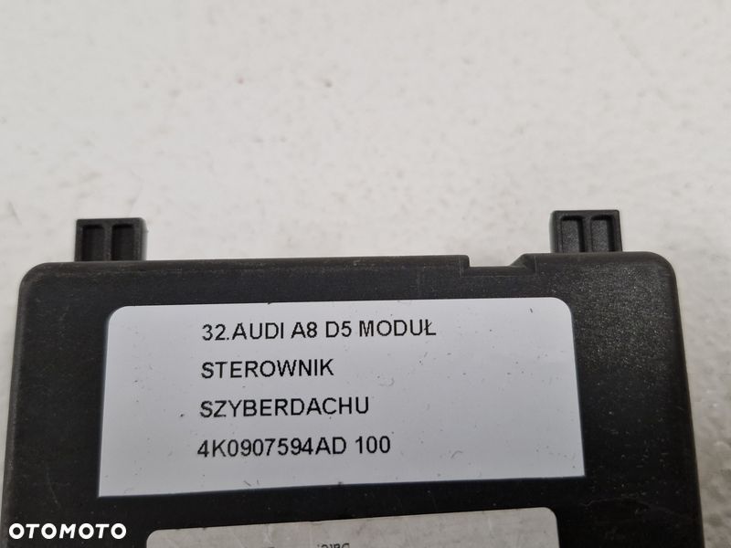 AUDI A8 D5 MODUŁ STEROWNIK SZYBERDACHU 4K0907594AD - 4