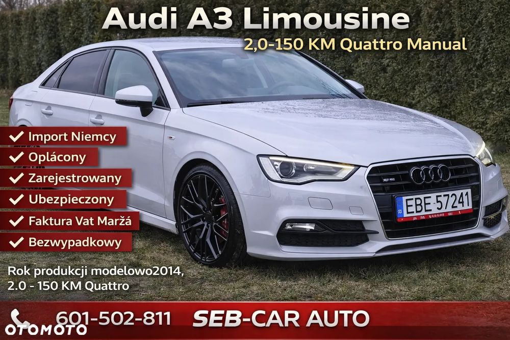 Audi A3 Limousine 2.0 TDI (clean diesel) quattro S line Sportpaket