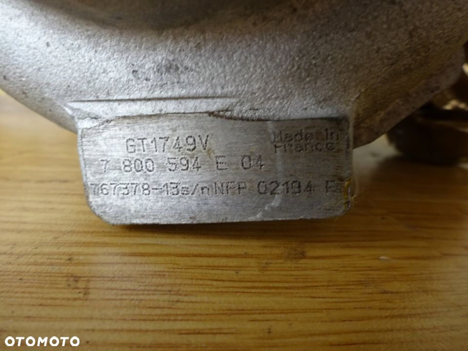 Turbosprężarka BMW 2.0D 1 E87 3 E90 767378 - 2