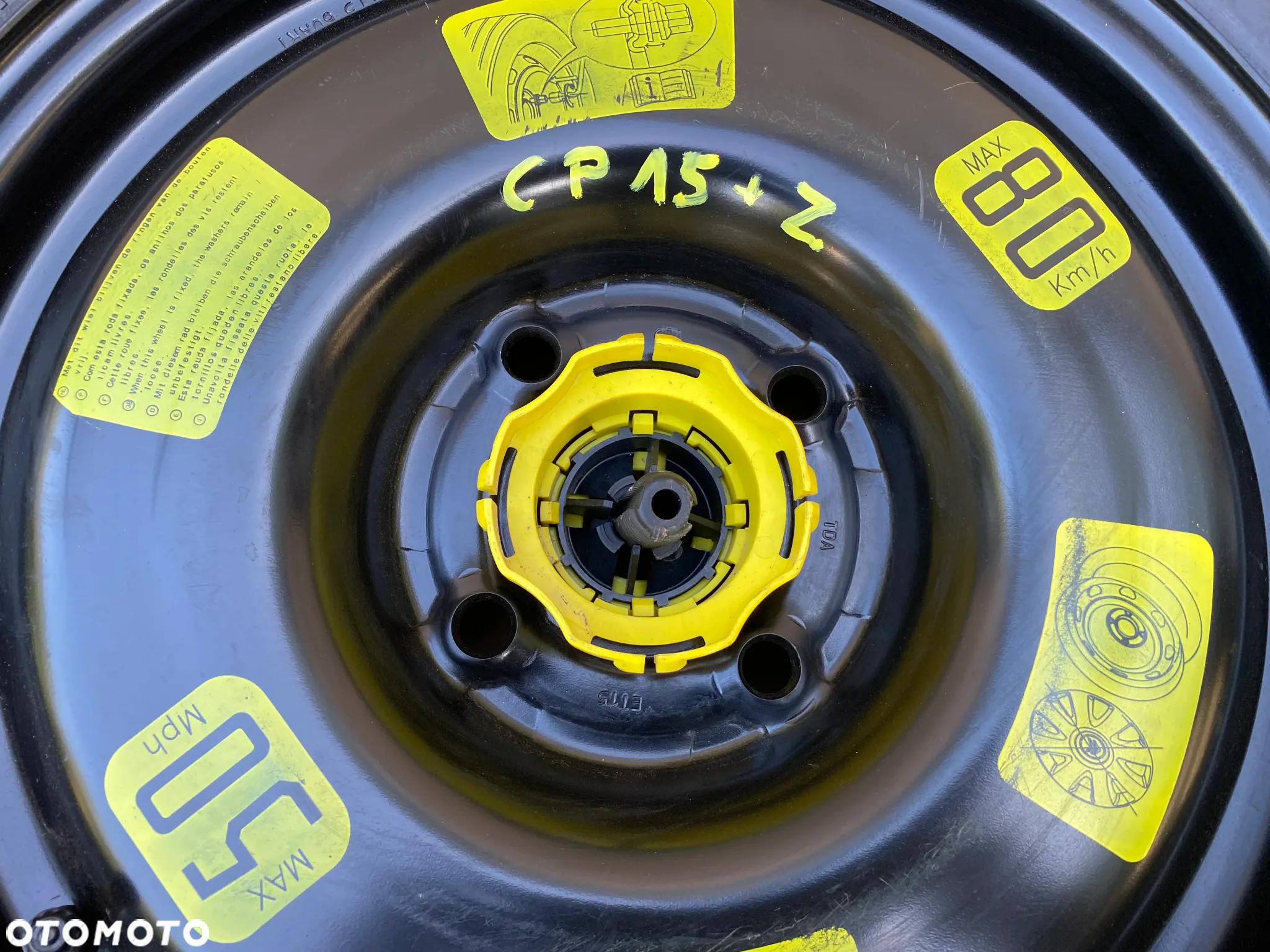 Koło dojazdowe dojazdówka 15 Citroen  C3 C-ELYSSE PEUGEOT 207 208 + zestaw - 4