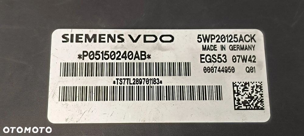 Sterownik / Moduł skrzyni biegów 5WP20125ACK Jeep CHRYSLER - 4