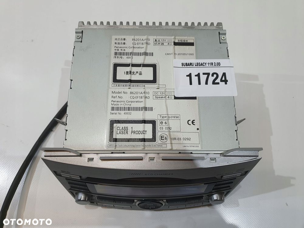 subaru legacy outback v radio oe radioodtwarzacz - 4