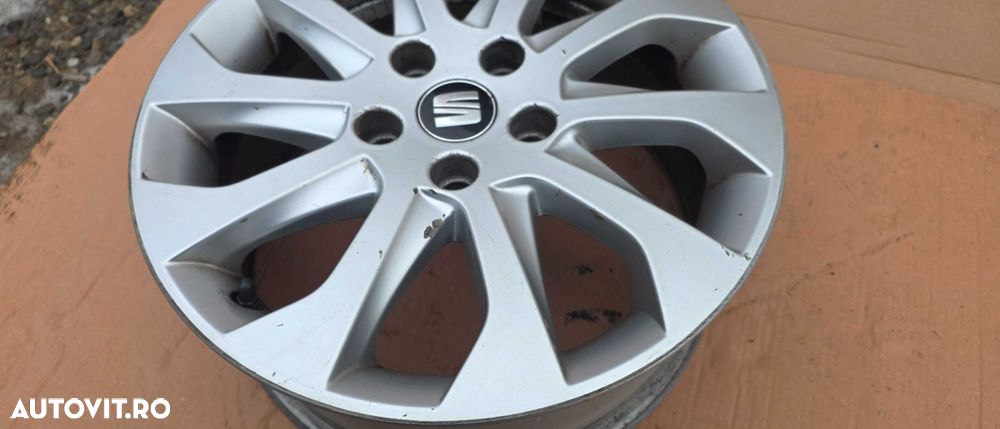 1 buc Janta Aliaj Seat Leon 5F 16" 5F0601025A 2014 2015/ 2016 2017 - 2