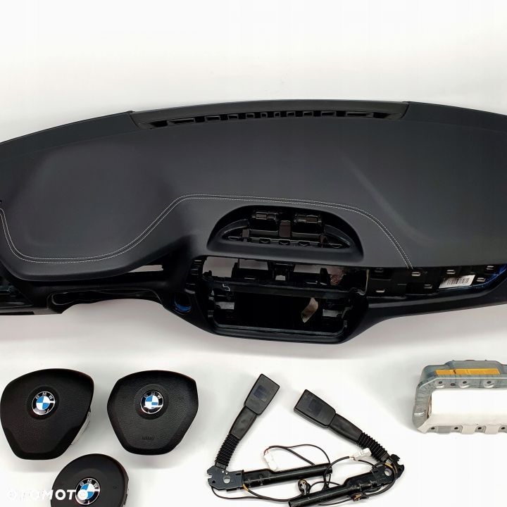 BMW F20 F21 LIFT LCI DESKA ROZDZIELCZA KONSOLA KOKPIT PULPIT PODUSZKI AIRBAG AIR BAG NAPINACZE KIT SET - 4