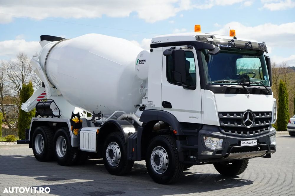 Mercedes-Benz AROCS 3540 / POMPĂ 9M3 / 8x4 / BETONĂ / AUTOMATĂ / SCHWING STETTER / 100% PNEURI / CAMERA - 9