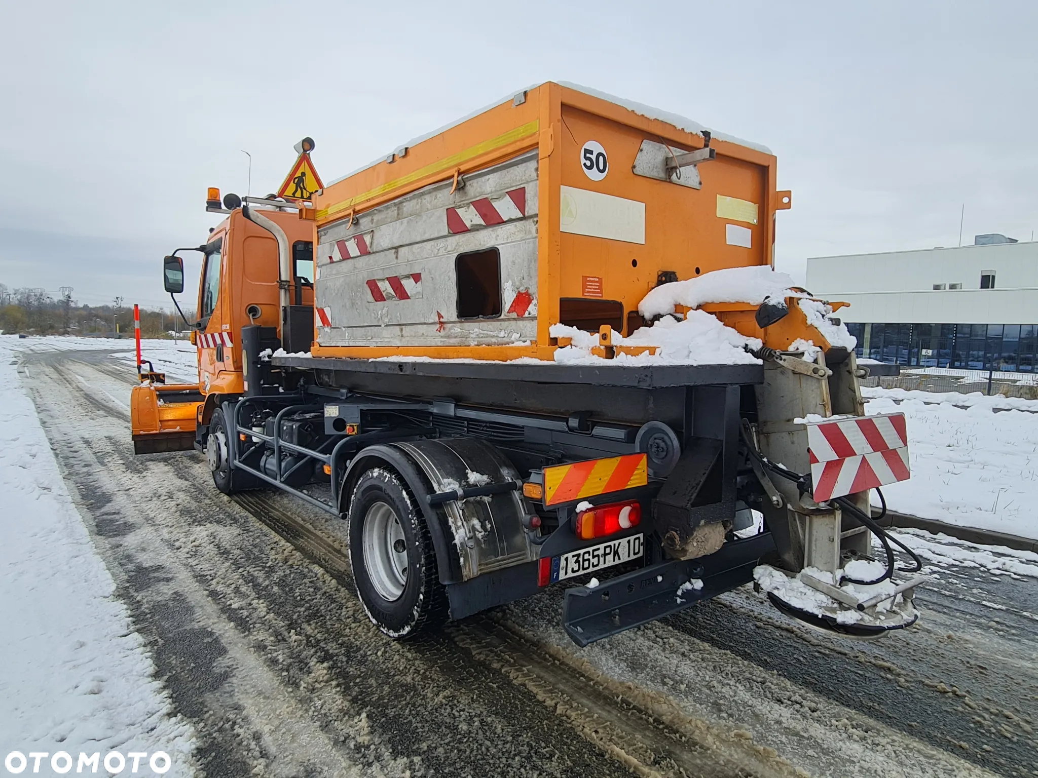 Renault Midlum 220DCi Hakowiec 2005 r. Wywrotka Solarka Specjalny Pług Kompletny Zestaw Do Odśnieżania - 32