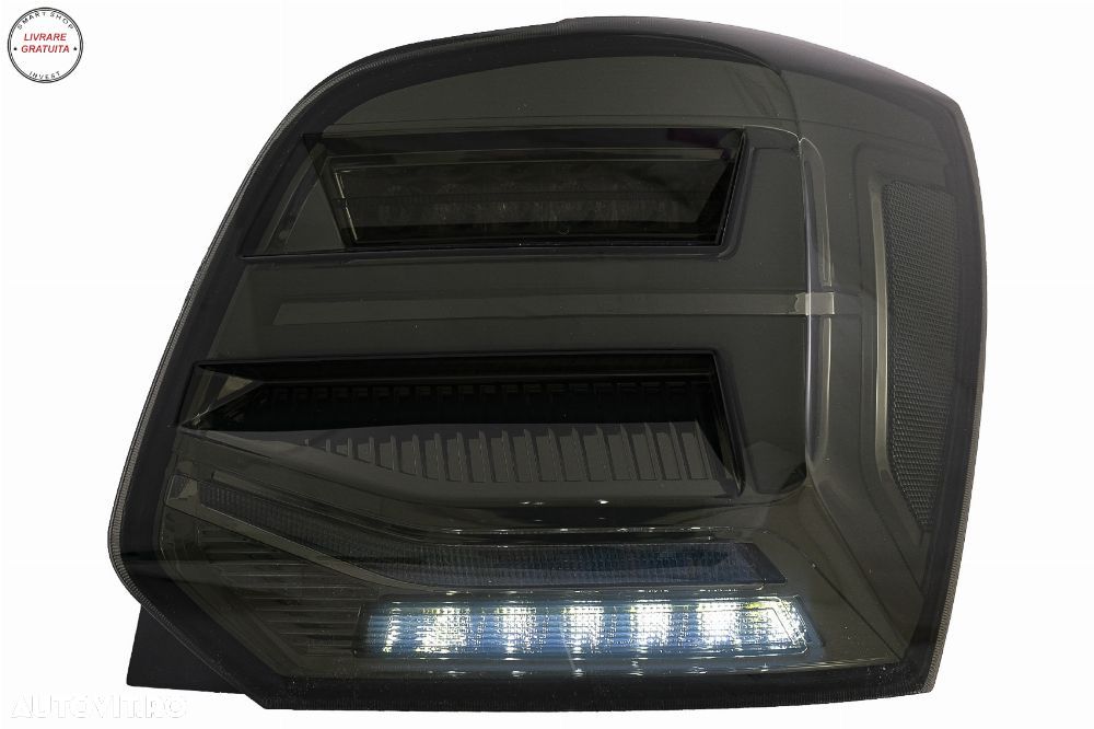 Stopuri Full LED VW POLO 6R 6C 61 (2011-2017) Semnal Dinamic Vento Look Fumuriu- livrare gratuita - 12