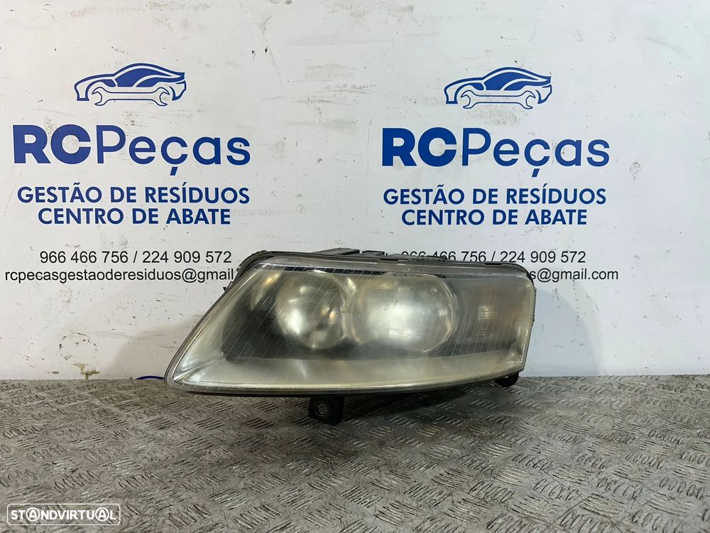 .Conjunto Farol Otica Frente Frontal Direita Esquerda Audi A6 C6 Original - 8