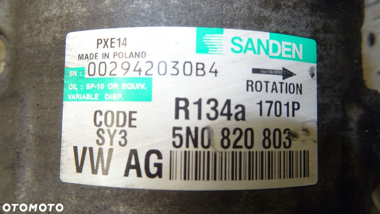 AUDI SEAT SKODA VW 5N0820803, 1706P KOMPRESOR - 5