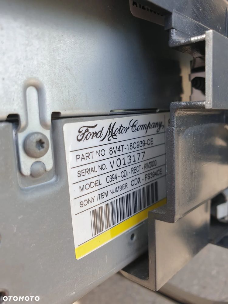 Radio Fabryczne Radioodtwarzacz CD SONY Ford Kuga MK1 8V4T-18C939-CE - 4