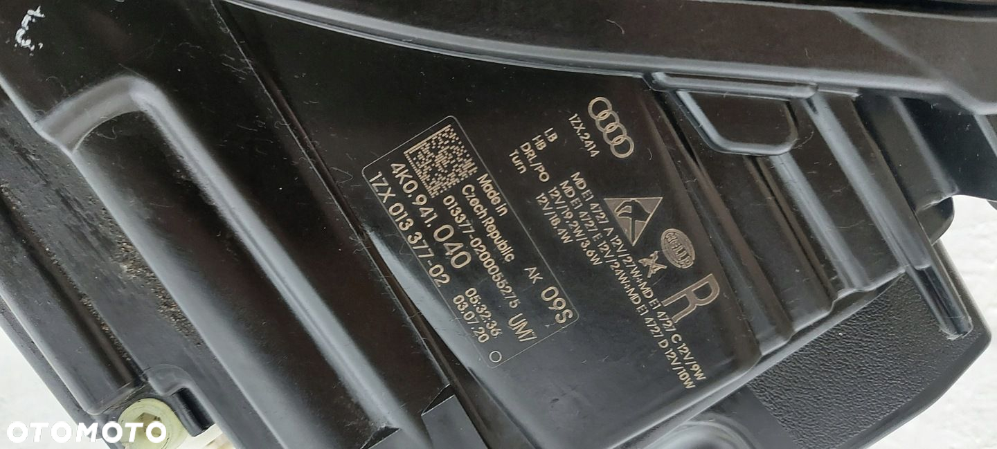 AUDI A6 C8 S6 4K0 LAMPA PRZEDNIA LEWA FULL LED MATRIX 4K0941039 - 6