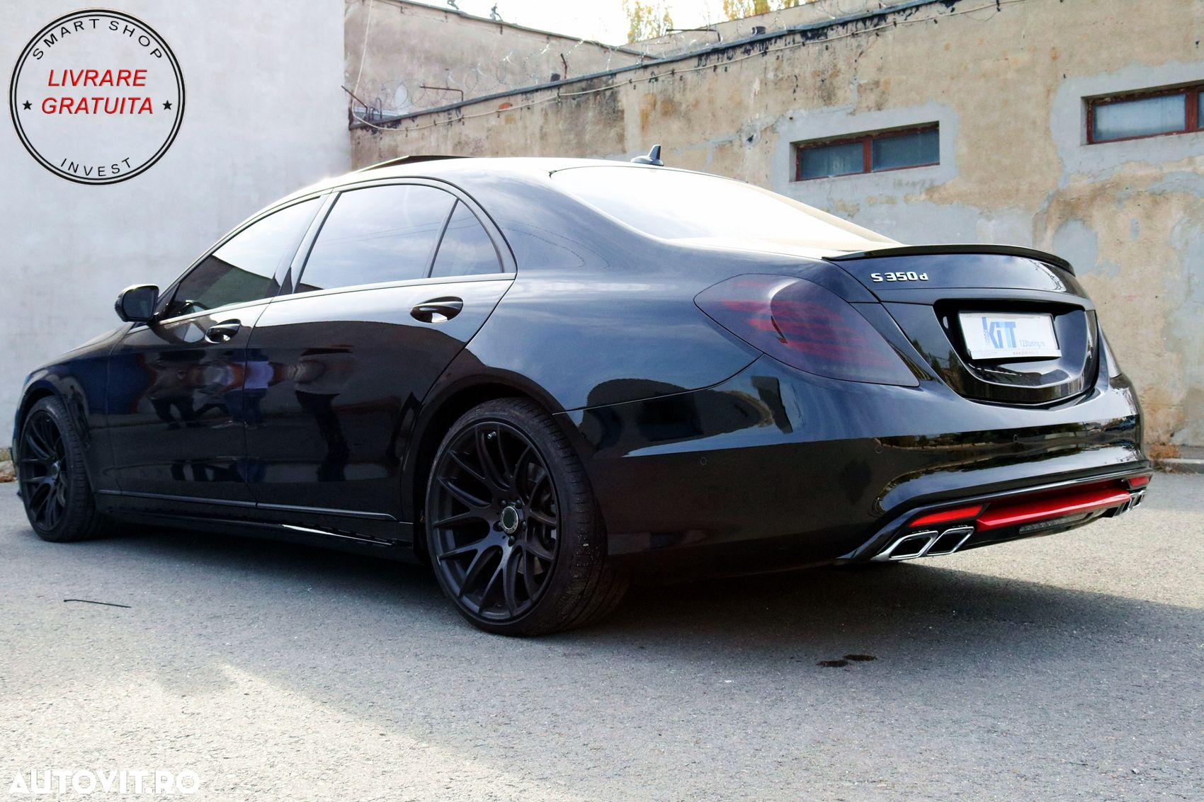 Eleron Portbagaj Mercedes S-Class W222 (2014-2020) Negru Lucios- livrare gratuita - 8