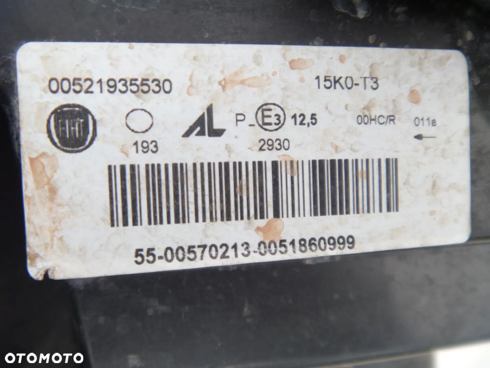 FIAT PANDA III LAMPA PRAWA IDEALNA ORYGINAŁ 00521935530 EUROPA - 5