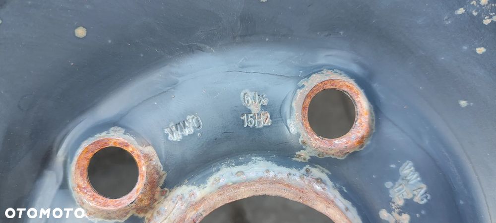 FELGI STALOWE 5x112 6Jx 15 CALI ET47 VW GOLF VI TOURAN CADDY AUDI A38P SKODA OCTAVIA  SEAT ALTEA TOLEDO LEON II KOMPLET 4 SZTUKI - 7