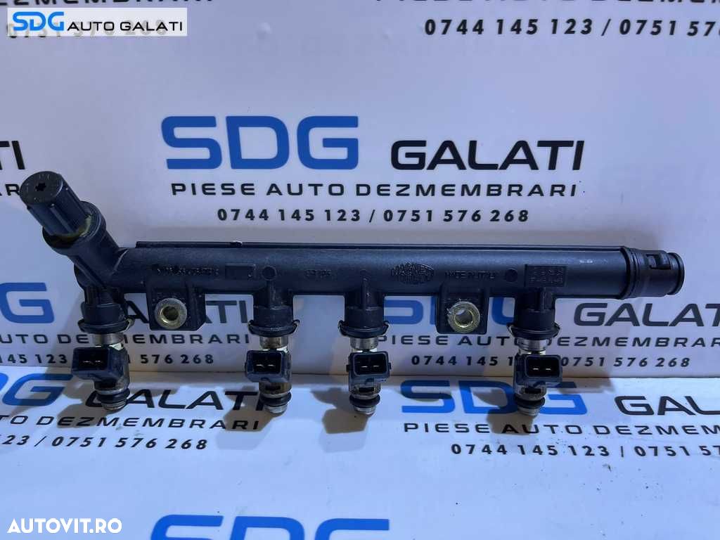 Rampa Presiune Benzina Injector Injectoare Fiat Doblo 1 1.2 2001 - 2010 Cod 3219018301 - 1