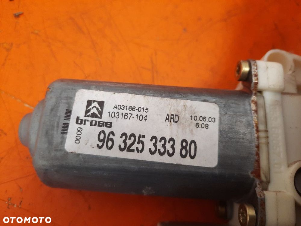 CITROEN C5 I 01-04 PODNOŚNIK SZYBY TYŁ PRAWY TYLNY 9632533380 EW10D - 3