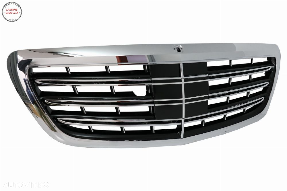 Grila Centrala Mercedes S-Class W222 (2014-2020) S63 S65 Design Crom- livrare gratuita - 2